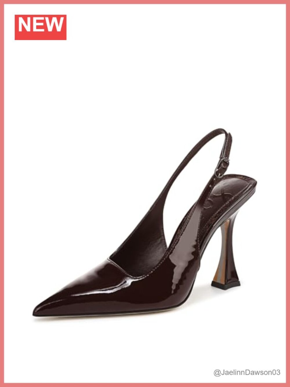 Sam Edelman Odette Slingback Heels Pointed Toe 4.13" Heel Women's Shoes